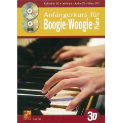Lars Frei: Anf&auml;ngerkurs F&uuml;r Boogie-Woogie-Piano In 3D (Buch/CD/DVD)
