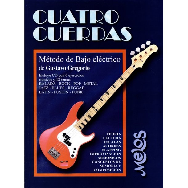 Gregorio 4 Cuerdas Bass Bk/Cd