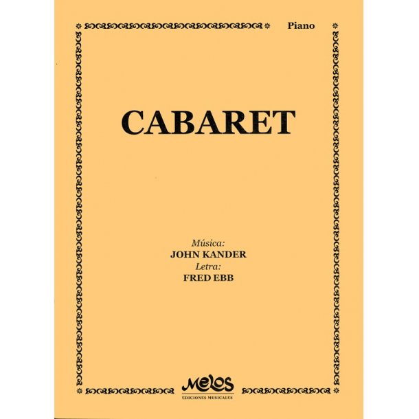 Ebb/Kander Cabaret Pf Bk