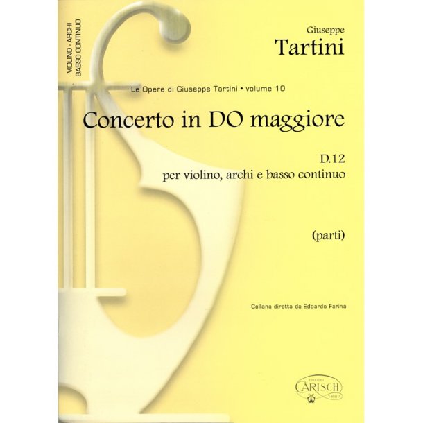 Tartini Volume 10 Conc C Maj D12 Pts