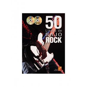 Bruno Tejeiro: 50 Líneas De Bajo Rock (Libro/CD/DVD)