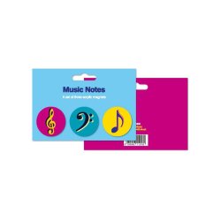 My World: Magnets - Music Notes, Set Of 3