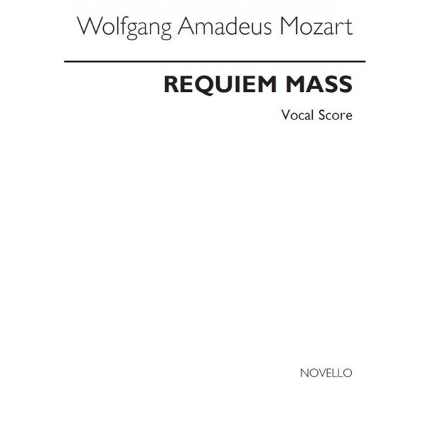 W.A. Mozart: Requiem K.626 (Vocal Score/Large Format)