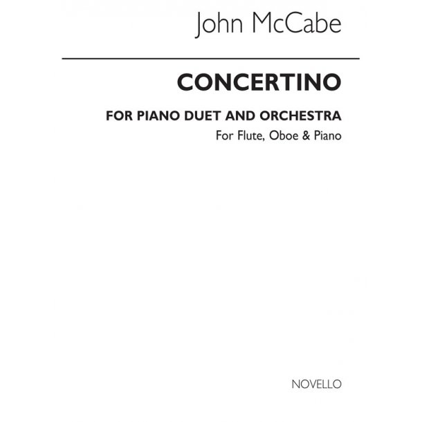 John McCabe: Concertino For Piano Duet And Orchestra (Study Score)