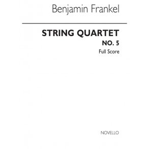 Frankel: String Quartet No.5 (Score)