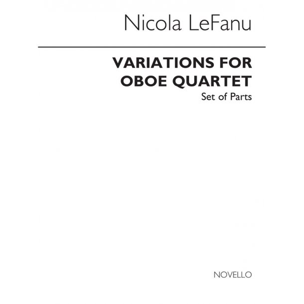 Lefanu: Variations For Oboe Quartet (Parts)