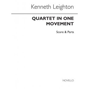 Kenneth Leighton: Piano Quartet In One Movement (Score and Parts)