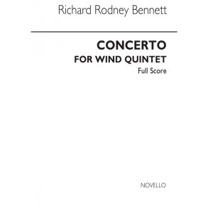 RR Bennett: Concerto For Wind Quintet (Score)