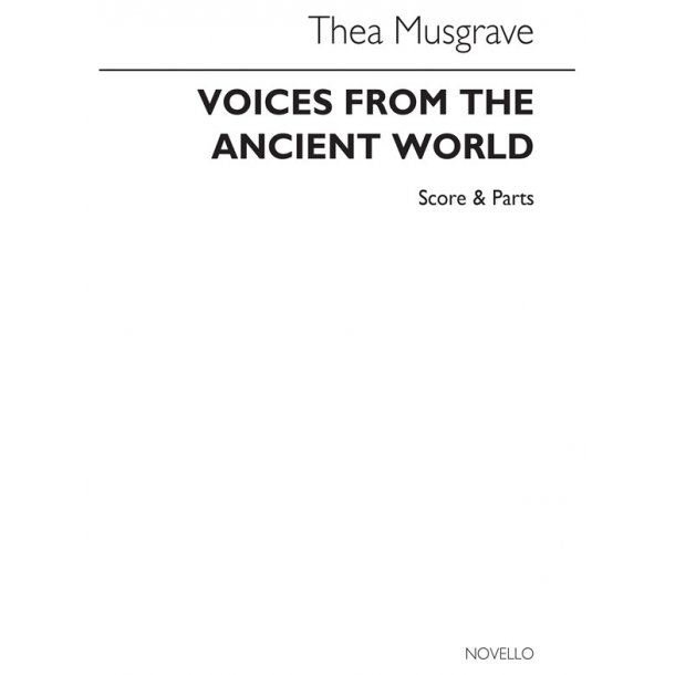 Musgrave: Voices From The Ancient World 3 Flt/Perc (Score and Parts)