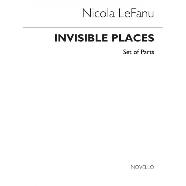 Lefanu Invisible Places Clt/str 4tet Pts