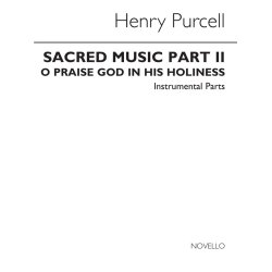 Henry Purcell: O Praise God In His Holiness (String Parts)