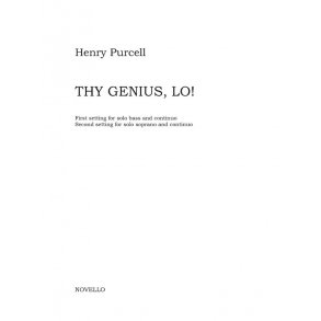 Henry Purcell: Thy Genius, Lo! (Full Score)