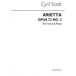 Cyril Scott: Arietta Op72 No.2-high Voice/Piano (Key-e Flat)