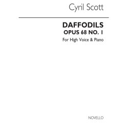Cyril Scott: Daffodils Op68 No.1-high Voice/Piano