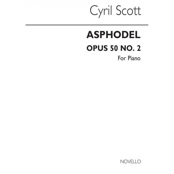 Cyril Scott: Asphodel Op50 No.2 Piano