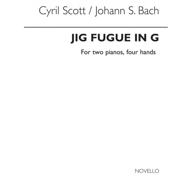 Scott/Bach Jig Fugue In G 2 Pianos/4 Hands