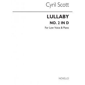 Scott: Lullaby Op.57 No.2 In Db for Low Voice with Piano acc.