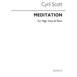 Cyril Scott: Meditation-high Voice/Piano (Key-c)
