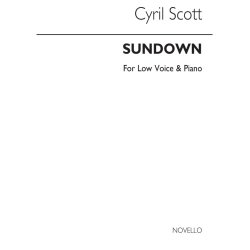 Cyril Scott: Sundown-low Voice/Piano (Key-d)
