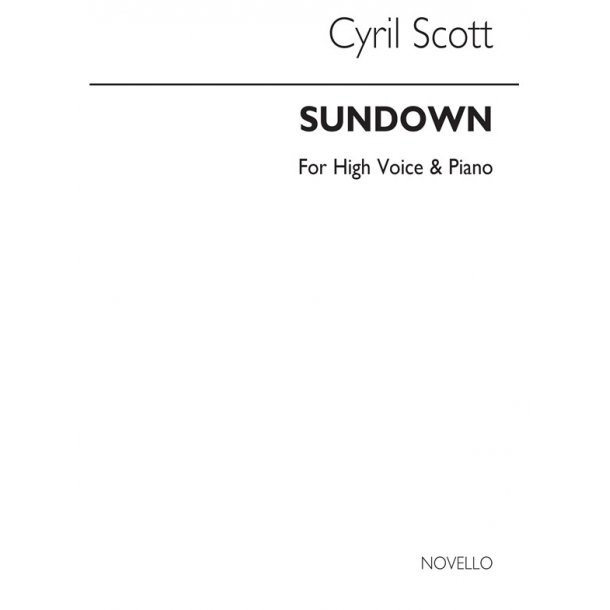 Cyril Scott: Sundown-high Voice/Piano (Key-f)