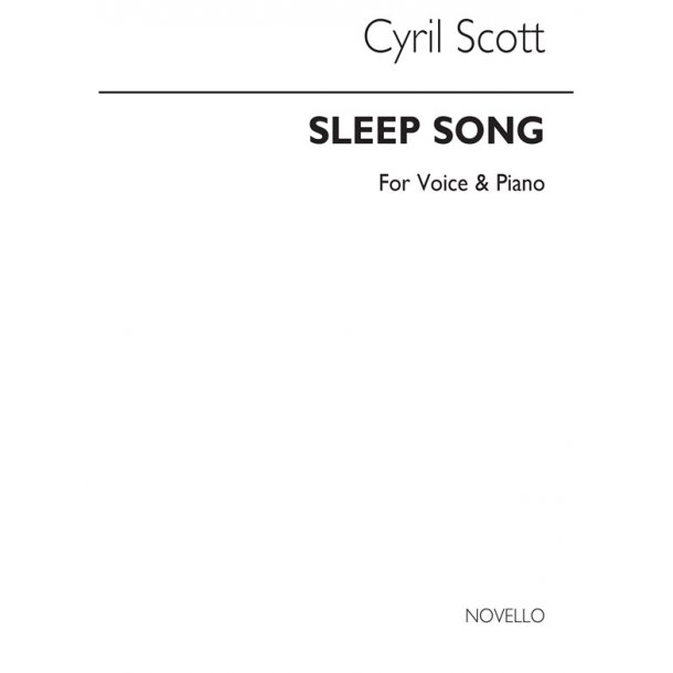 Cyril Scott: Sleep Song-high Voice/Piano (Key-f Minor)