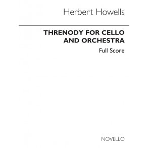 Herbert Howells: Threnody For Cello & Orchestra (Full Score)