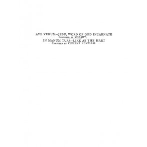 Wolfgang Amadeus Mozart: Ave Verum Satb/Org / Novello In Manum Tuas Satb/Org (Eng/Lat)