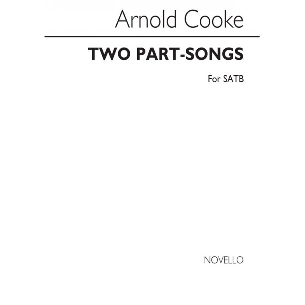 COOKE TWO PART SONGS HEY NONNY NO & DAWN SATB & PIANO REHEARSAL ONLY