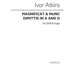 Atkins, I Magnificat In A And Nunc Dimittis In D Satb/Organ
