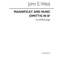 John E. West: Magnificat And Nunc Dimittis In E Flat Satb/Organ