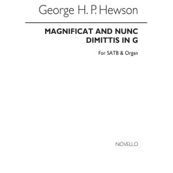 George H.P. Hewson: Magnificat And Nunc Dimittis In G Satb/Organ