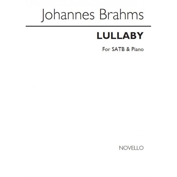 Brahms, J Lullaby Satb And Piano