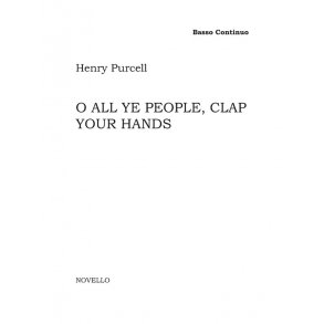 Henry Purcell: Close Thine Eyes (Basso Continuo Part)