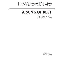 Walford Davies, H A Song Of Rest Ssa And Piano