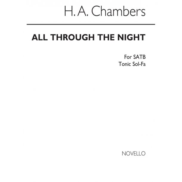 Chambers All Through The Night Satb/Tonic