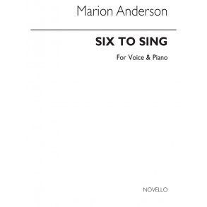 Marion Anderson: Six Songs For Beat Response for Voice and Piano