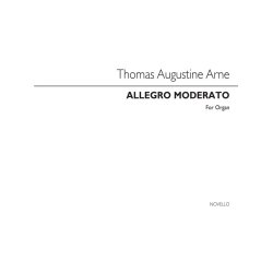 Thomas Arne: Allegro Moderato For Organ
