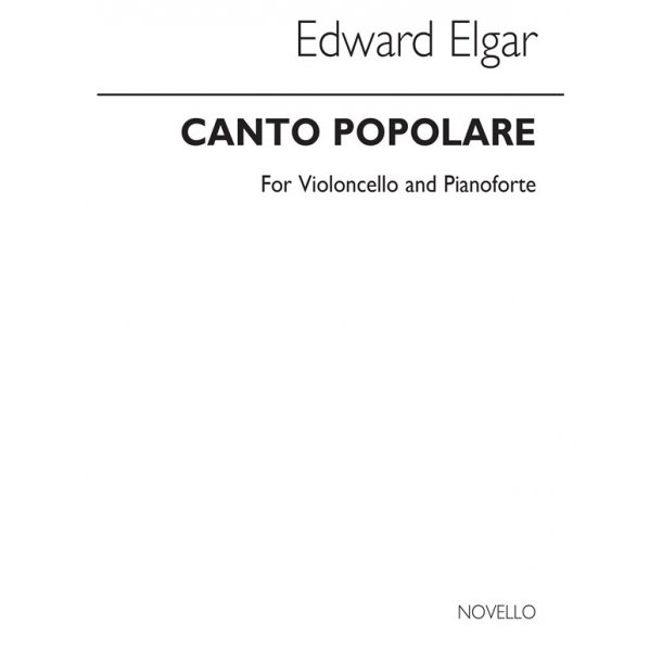 Elgar Canto Populare Vlc/Pf