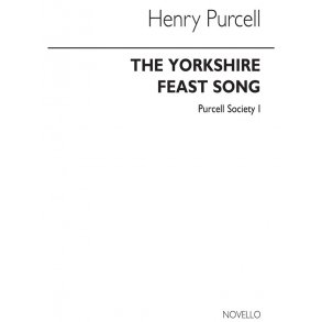 Purcell Society Volume 1 - The Yorkshire Feast Song (Full Score - Original Engraving)