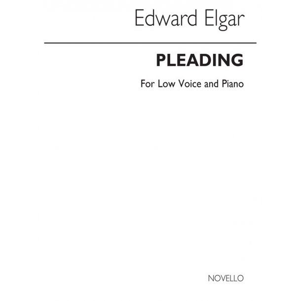 Elgar, E Pleading In F Low Vce/Pf