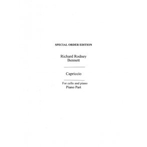RR Bennett: Capriccio for Cello and Piano accompaniment