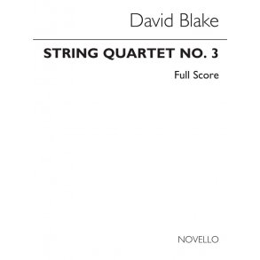Blake, D String Quartet No 3 Score Only