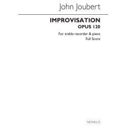 Joubert, J Improvisation Treble Recorder And Piano