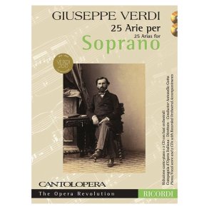 Verdi Giuseppe 25 Arias For Soprano Voice And Piano Book/2cd