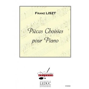 Liszt Pieces Choisies Piano Book