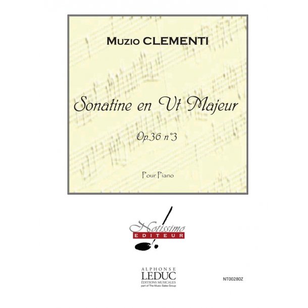 Clementi Muzio Sonatine In C Major Op 36 No 3 Piano Book