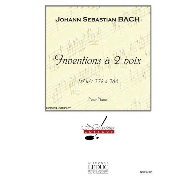 Bach Js Inventions A 2 Voix Bwv772 A 786 Piano Book