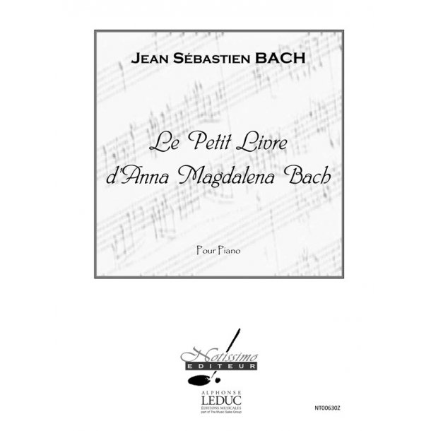 Bach Js Petit Livre D'anna Magdalena Bach Piano Book