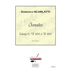 Scarlatti Sonates Volume 4 K462 A K469 Piano Book
