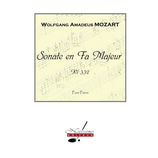 Mozart Sonata In F Major Kv332 Piano Book